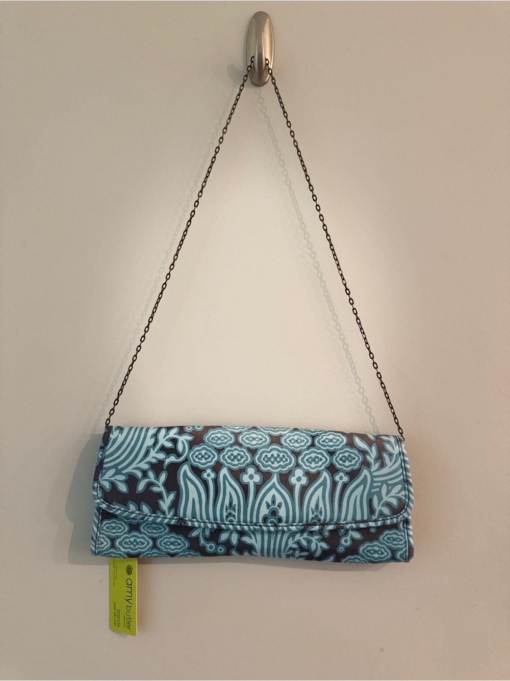 NWT Amy Butler Brenda Clutch/ Shoulder Bag with Chain